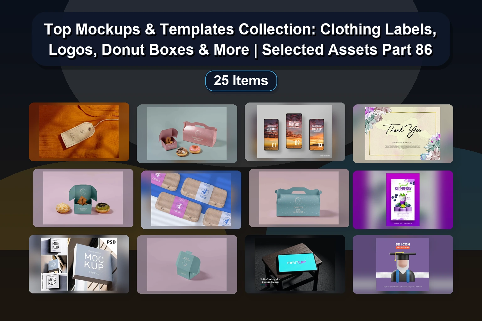 25 High-Resolution Mockups & Text Effects for Branding, Packaging, Apparel, and Advertising