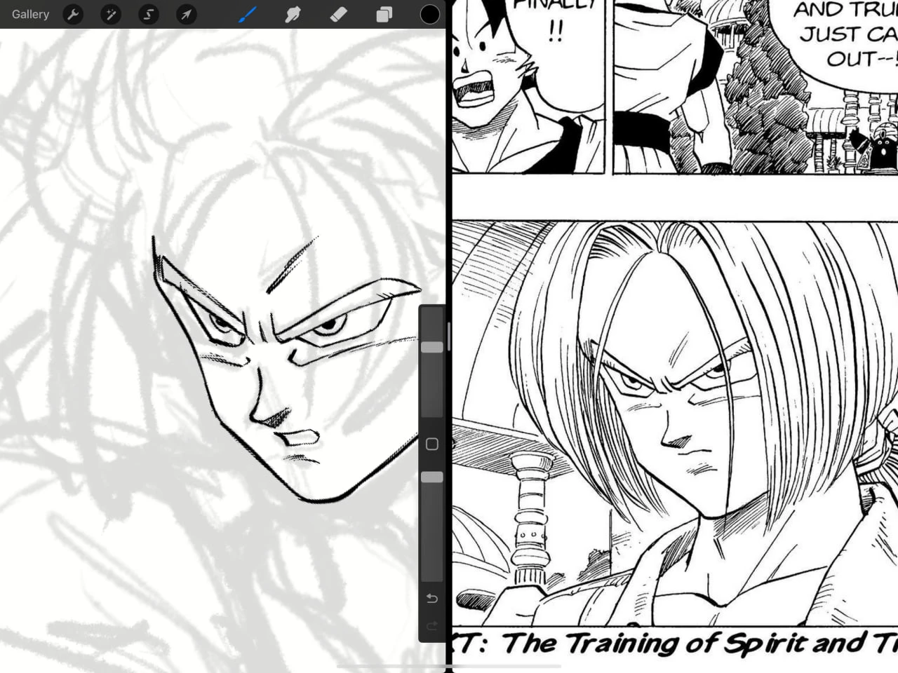 Toriyama Style Manga Brush for Procreate 6 Toriyama Style Manga Brush for Procreate - Image 6