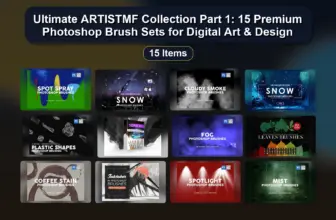 Ultimate ARTISTMF Collection Part 1: 15 Premium Photoshop Brush Sets for Digital Art & Design