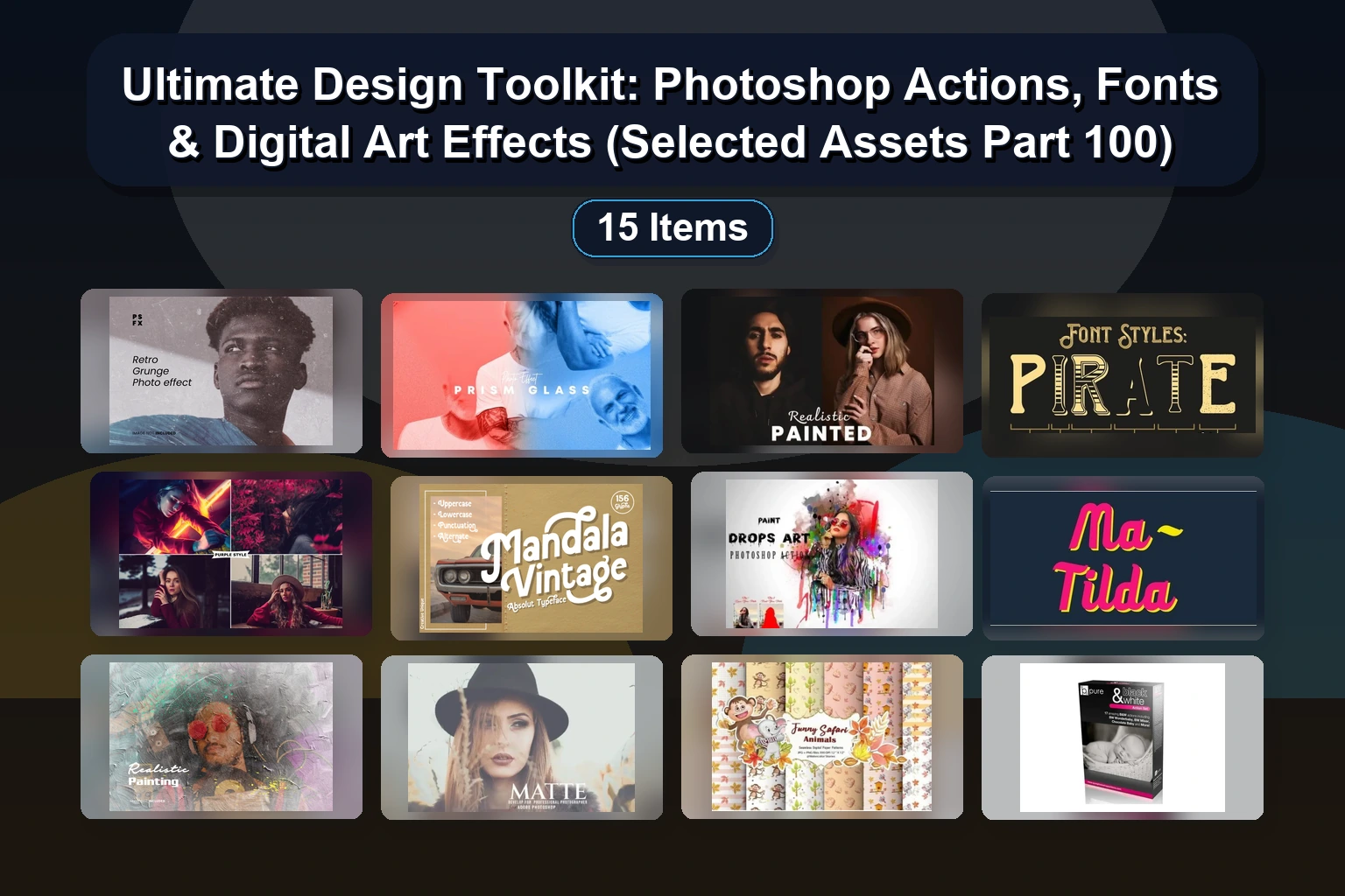 15 Best Photoshop Actions & Photo Effects – Pencil, Retro, Risograph & More (Selected Assets Part 99)