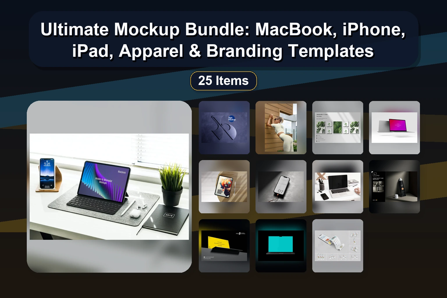Ultimate Mockup Bundle: MacBook, iPhone, iPad, Apparel & Branding Templates 1 Ultimate Mockup Bundle: MacBook, iPhone, iPad, Apparel & Branding Templates Ultimate Mockup Bundle MacBook iPhone iPad Apparel Branding collage 6875cb3f 1781869718
