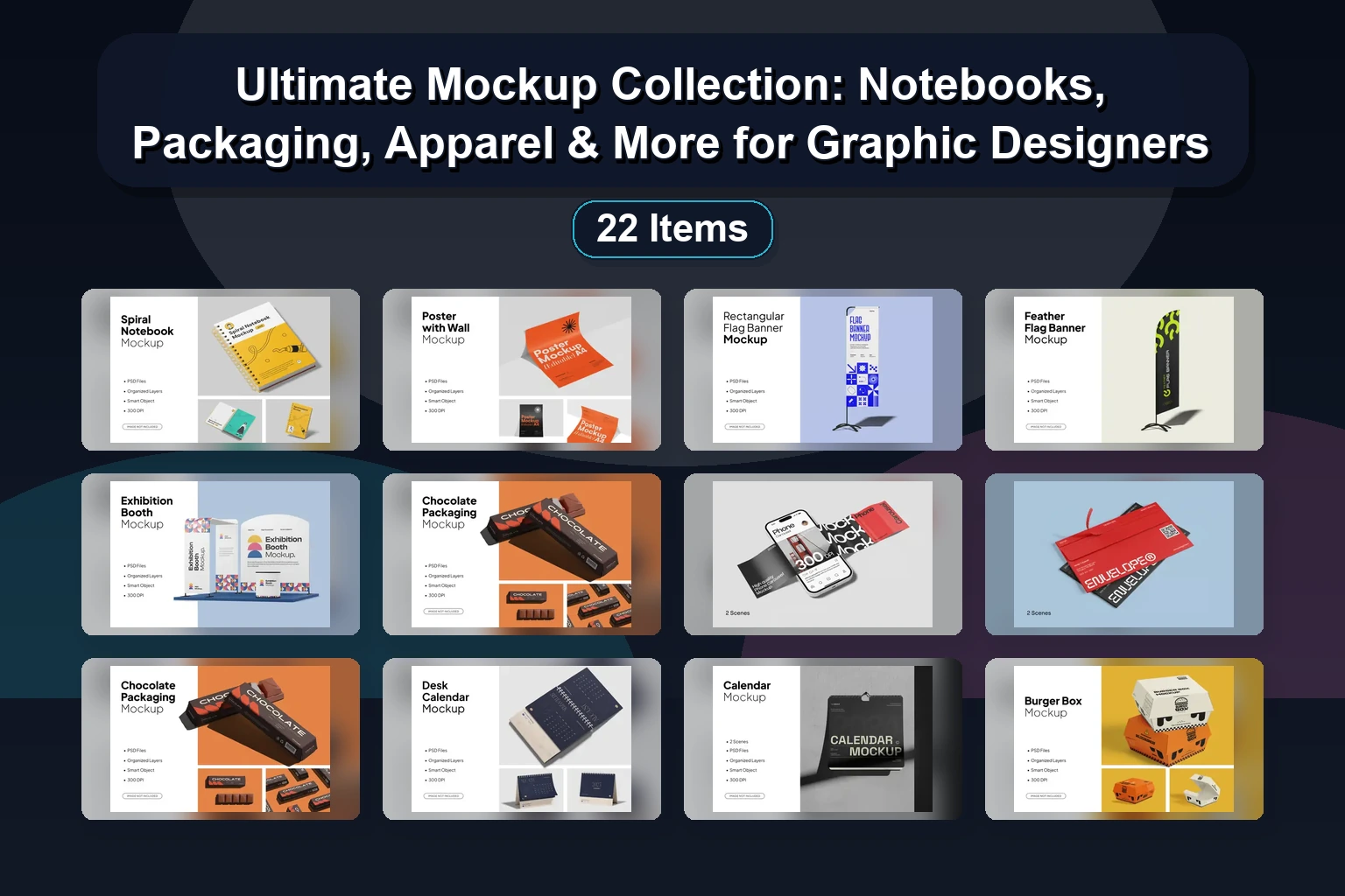 25 Versatile Mockups for Branding, Packaging, Apparel & Outdoor Signage (Selected Assets Part 40)
