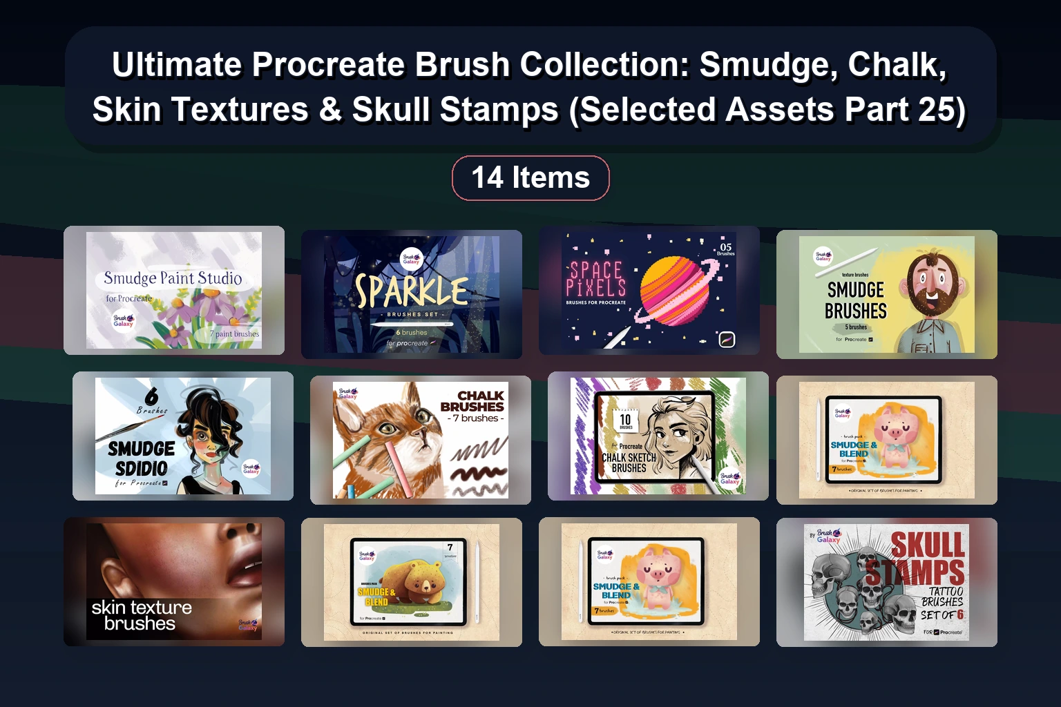 Ultimate Procreate Brush Collection for Skin, Hair & Sketching | Vol 26