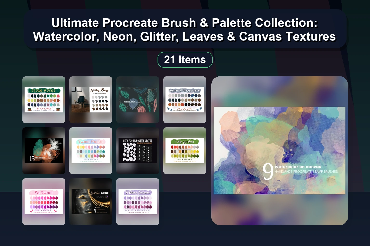 20 Procreate Brush Sets for Digital Art, Sketching, Tattoos & Manga – Selected Assets Part 247