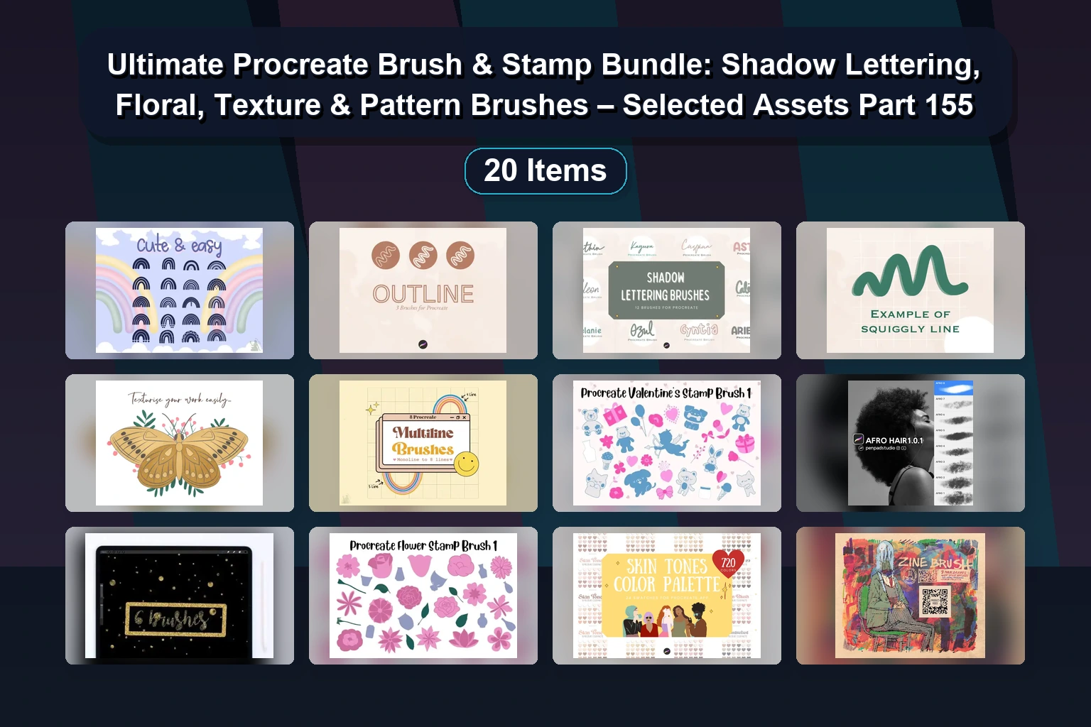 20+ Procreate Stamp & Brush Sets: Underwater, Watercolor, & Seasonal Digital Art Assets