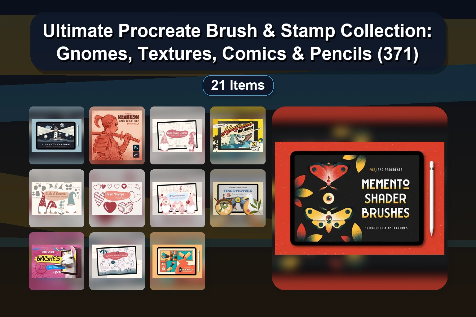 Ultimate Procreate Brush & Texture Bundle: Tattoo, Watercolor, Grids, Isometric & More
