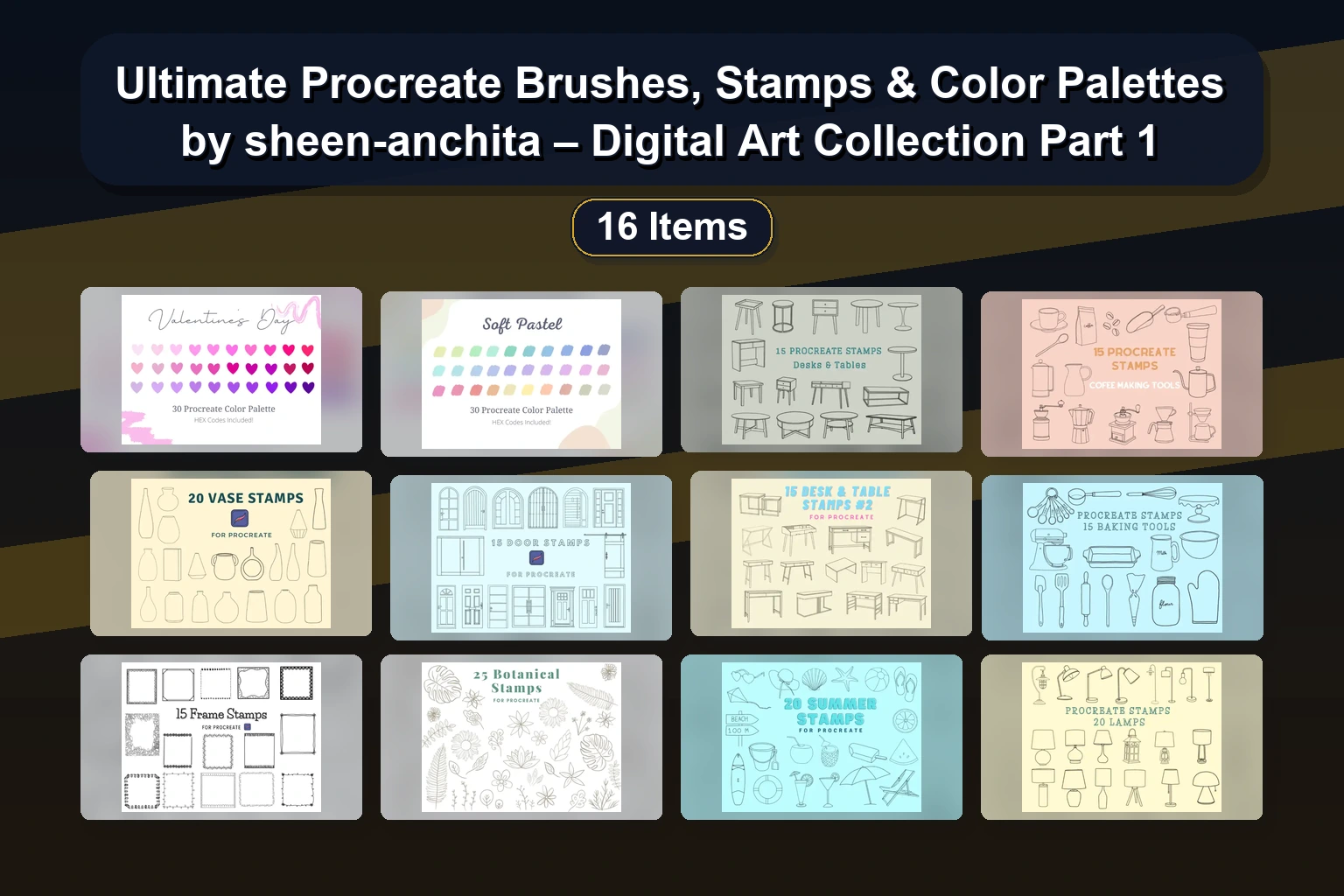 Unlock Your Creative Potential with the shaunaparmesan Brush & Worksheet Collection for Procreate & Photoshop