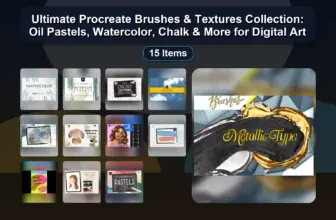 Ultimate Procreate Brushes & Textures Collection: Oil Pastels, Watercolor, Chalk & More for Digital Art