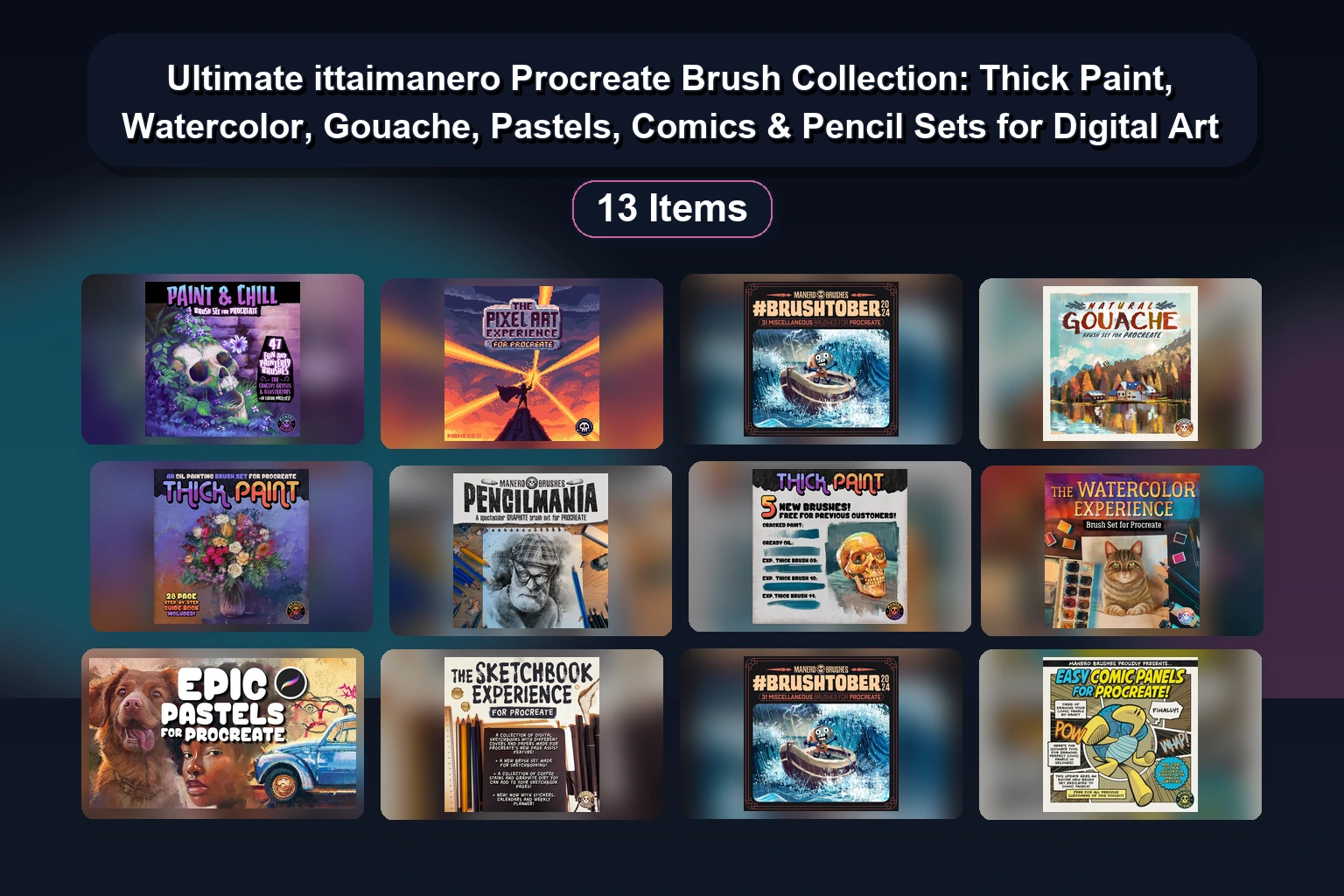 Jenny-Arty’s Best Procreate Brush Stamps: Valentines, Christmas, Mandala & More for Digital Art