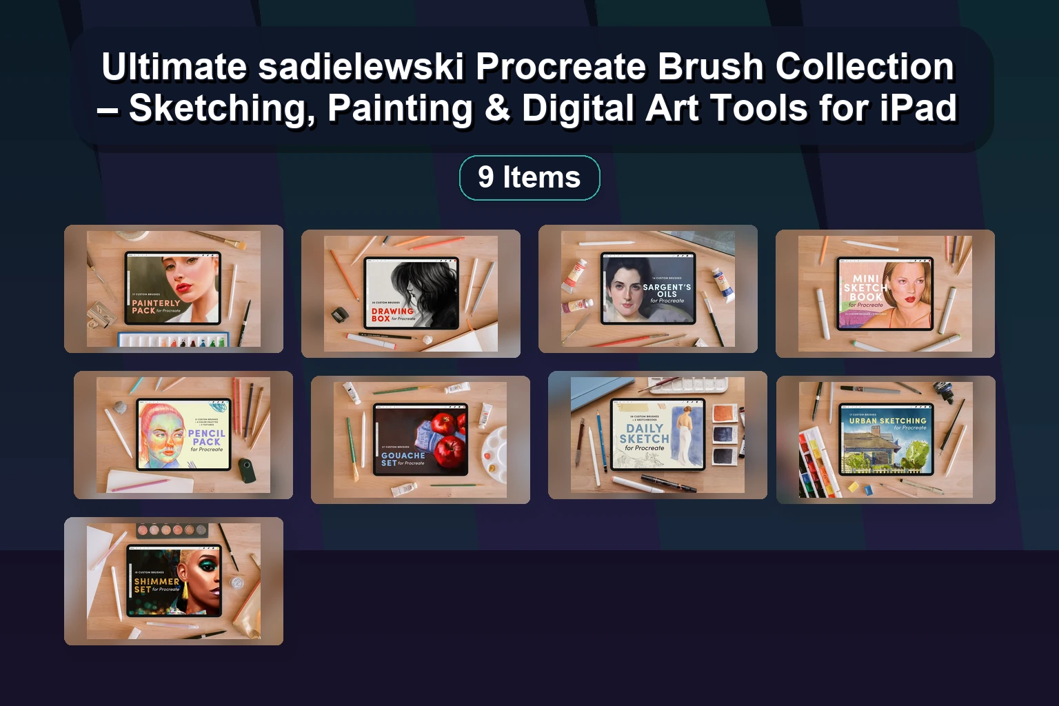Ultimate sadielewski Procreate Brush Collection – Sketching, Painting & Digital Art Tools for iPad
