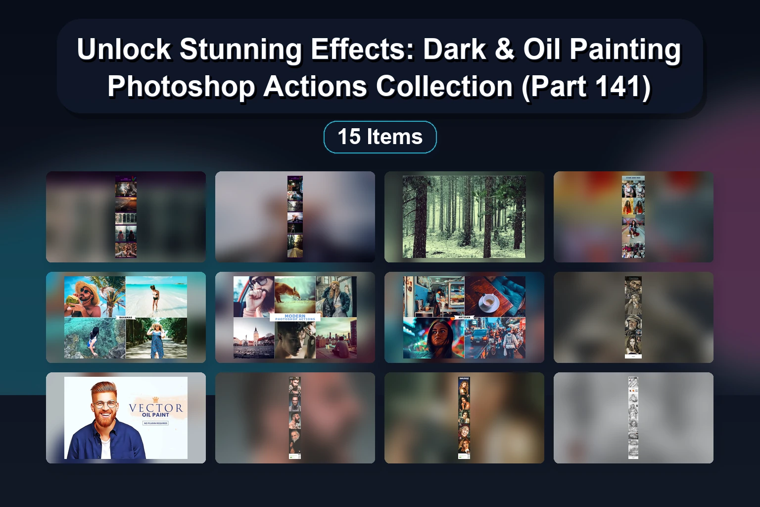 Unlock Stunning Effects: Dark & Oil Painting Photoshop Actions Collection (Part 141) Unlock Stunning Effects Dark Oil Painting Photoshop Actions collage 45b816d6 1781862305