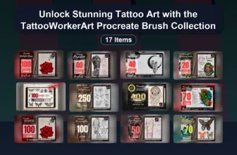 Unlock Stunning Tattoo Art with the TattooWorkerArt Procreate Brush Collection