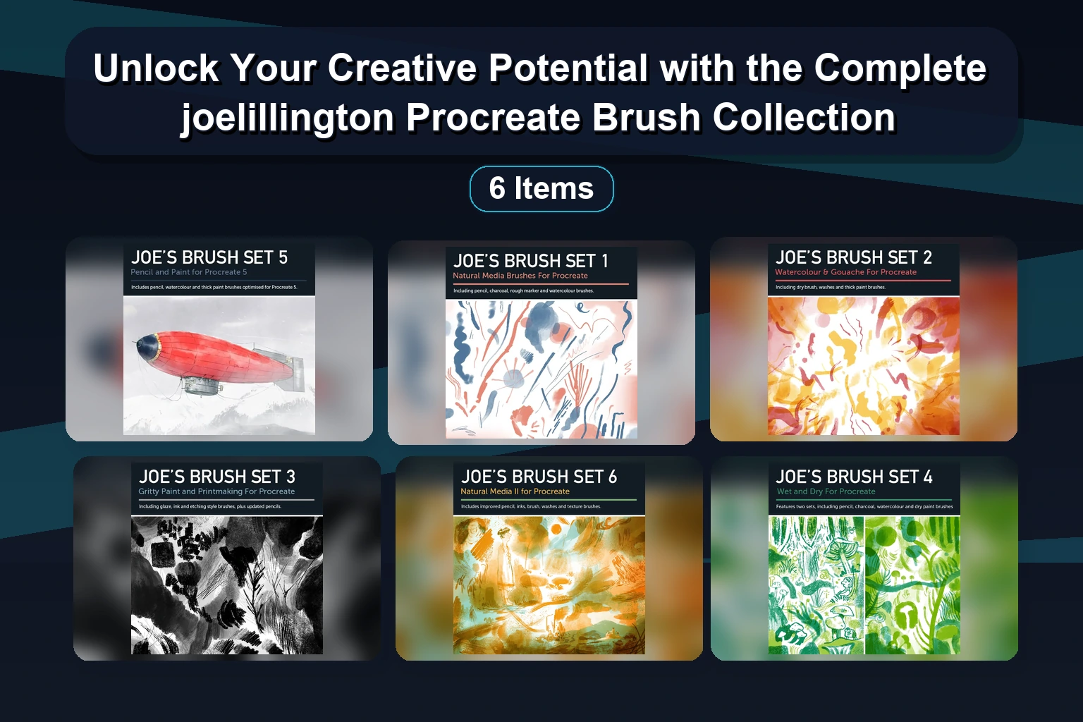 Unlock Your Creative Potential with the Complete joelillington Procreate Brush Collection