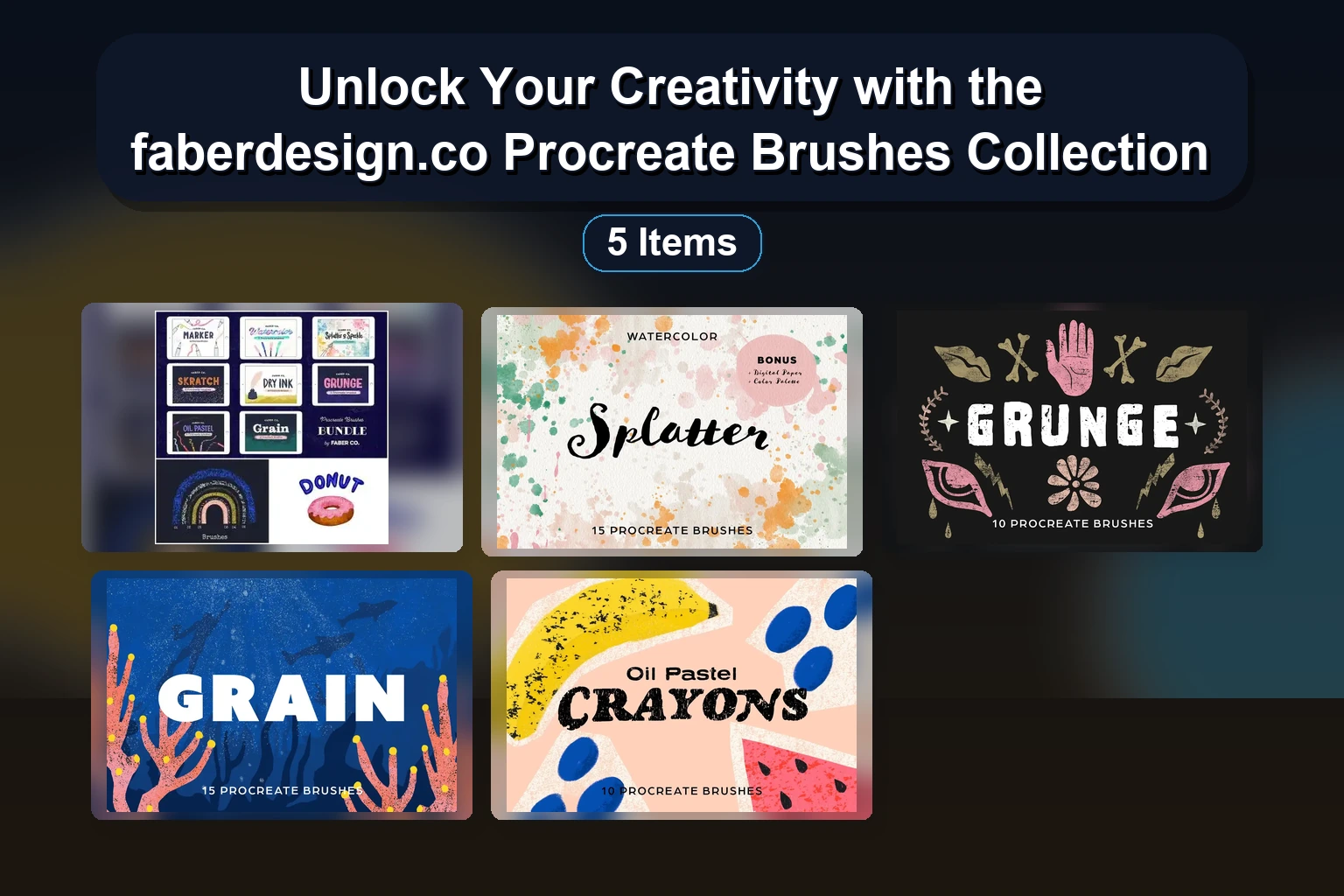 Unlock Your Creativity with the faberdesign.co Procreate Brushes Collection