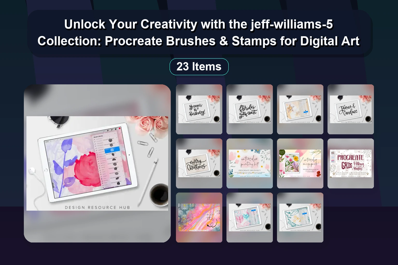 Jenny-Arty’s Best Procreate Brush Stamps: Valentines, Christmas, Mandala & More for Digital Art