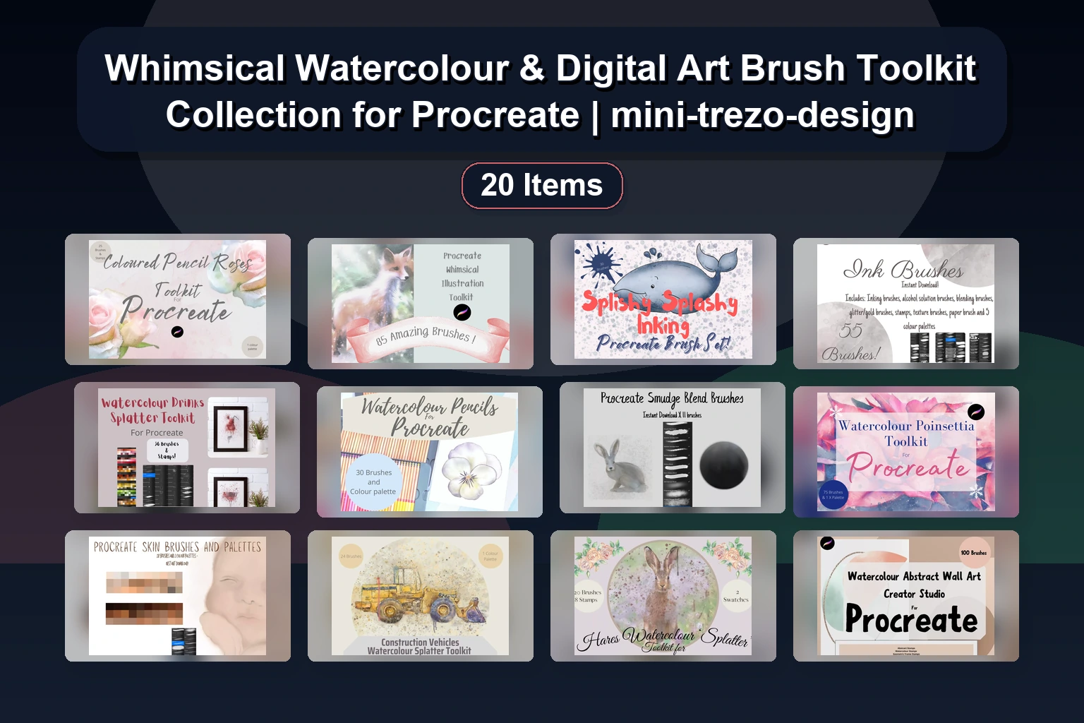 Enchanting Procreate Stamp Sets: Christmas, Boho, Zodiac, & Fantasy Brushes by millie-her-majesty