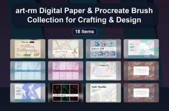 art-rm Digital Paper & Procreate Brush Collection for Crafting & Design
