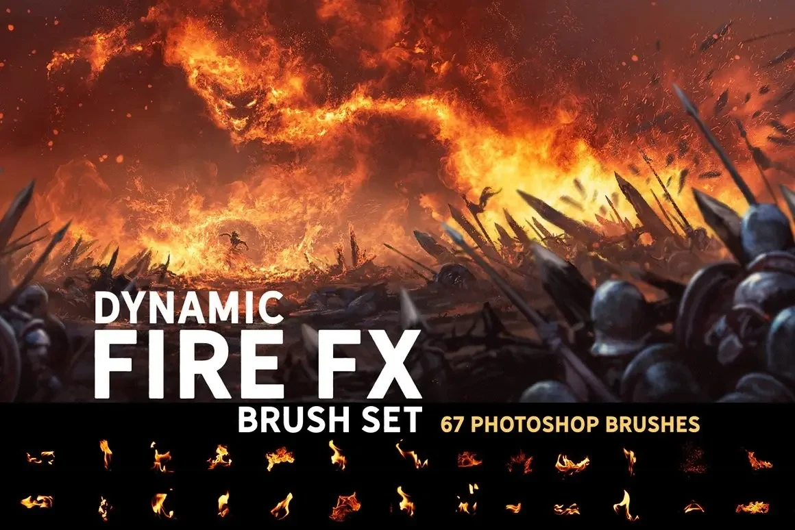 Dynamic Fire FX brush set
