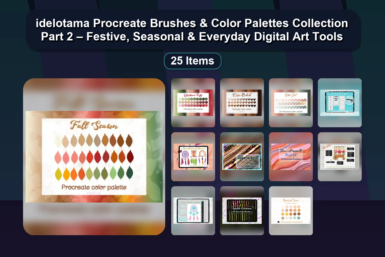 Ian Barnard Procreate Brush & Lettering Kit Collection for Digital Artists