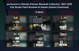 porforever’s Ultimate Patreon Rewards Collection: 2021-2025 Clip Studio Paint Brushes & Assets (Instant Download)