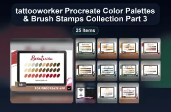 tattooworker Procreate Color Palettes & Brush Stamps Collection Part 3