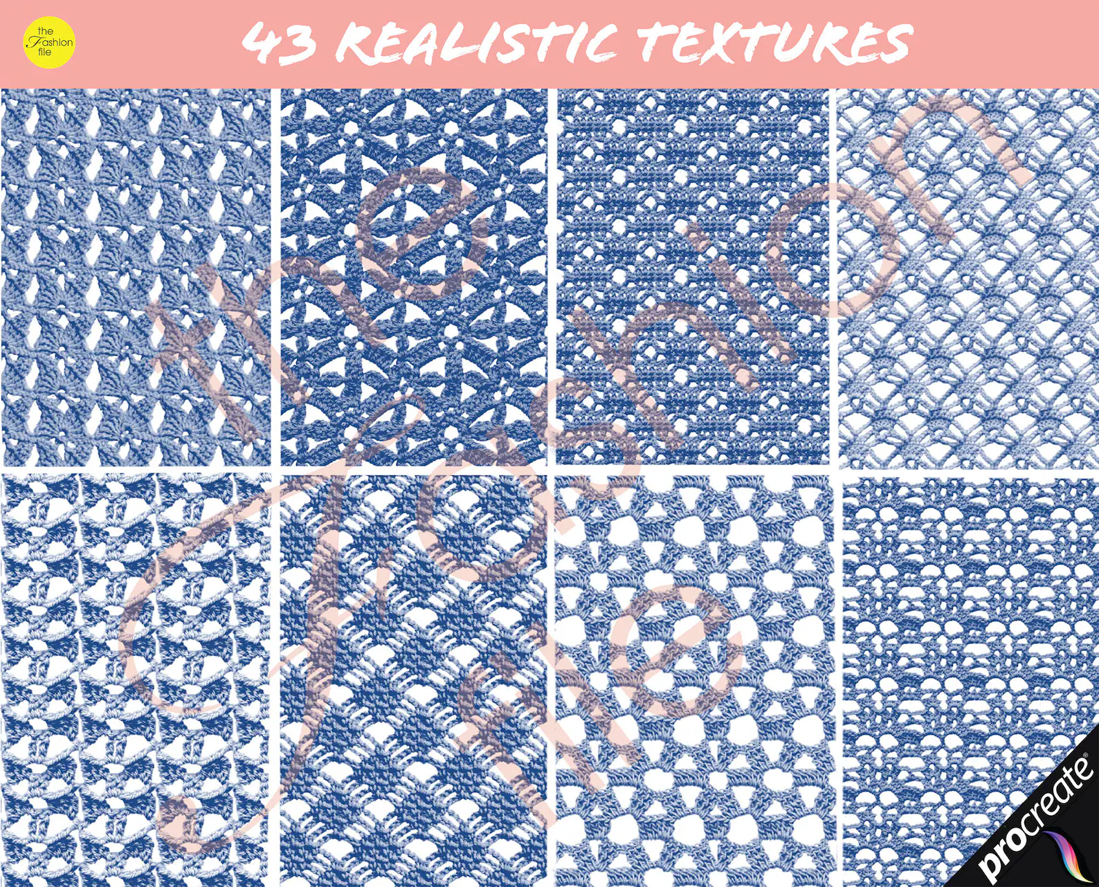 43 Procreate Crochet Texture Brushes 11 43 procreate crochet texture brushes 2