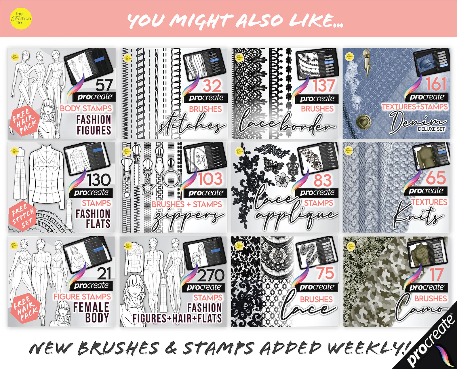 43 Procreate Crochet Texture Brushes 5 43 procreate crochet texture brushes 6