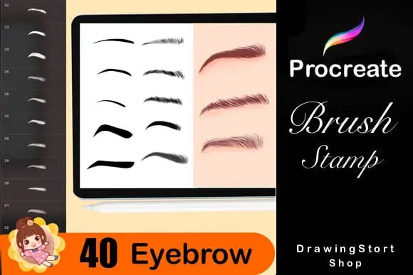 500 Anime Stamps Procreate Brush Set 8 500 anime stamps procreate brush set 1