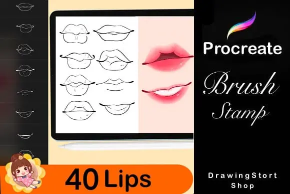 500 Anime Stamps Procreate Brush Set 7 500 anime stamps procreate brush set 8