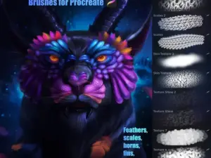 creature brushes for procreate brushset 1