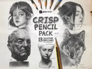 crisp pencil pack for procreate 1