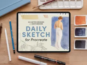 daily sketch – procreate brushes 2