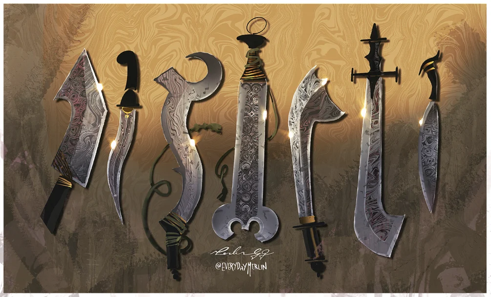 Damascus Brushes 4 Damascus Brushes - Image 4