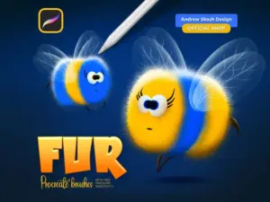fur procreate brushes furry procreate01