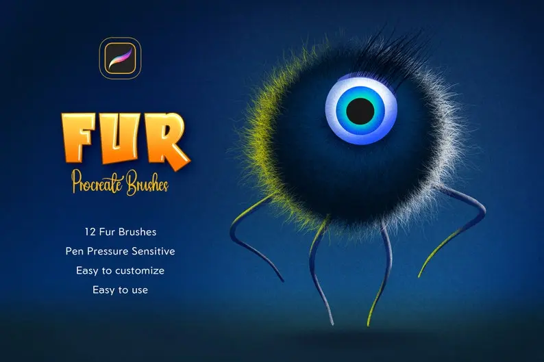 Fur Procreate Brushes - Furry Procreate 8 fur procreate brushes furry procreate04