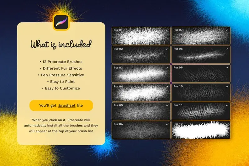 Fur Procreate Brushes - Furry Procreate 2 fur procreate brushes furry procreate10