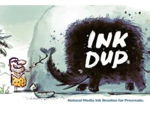 inkdup natural ink brushes for procreate