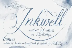 Realistic Watercolor Brushes – PS 2 inkwell first image 299x199 1