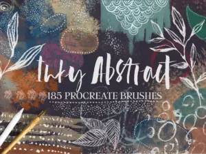 inky abstract procreate brushes 4