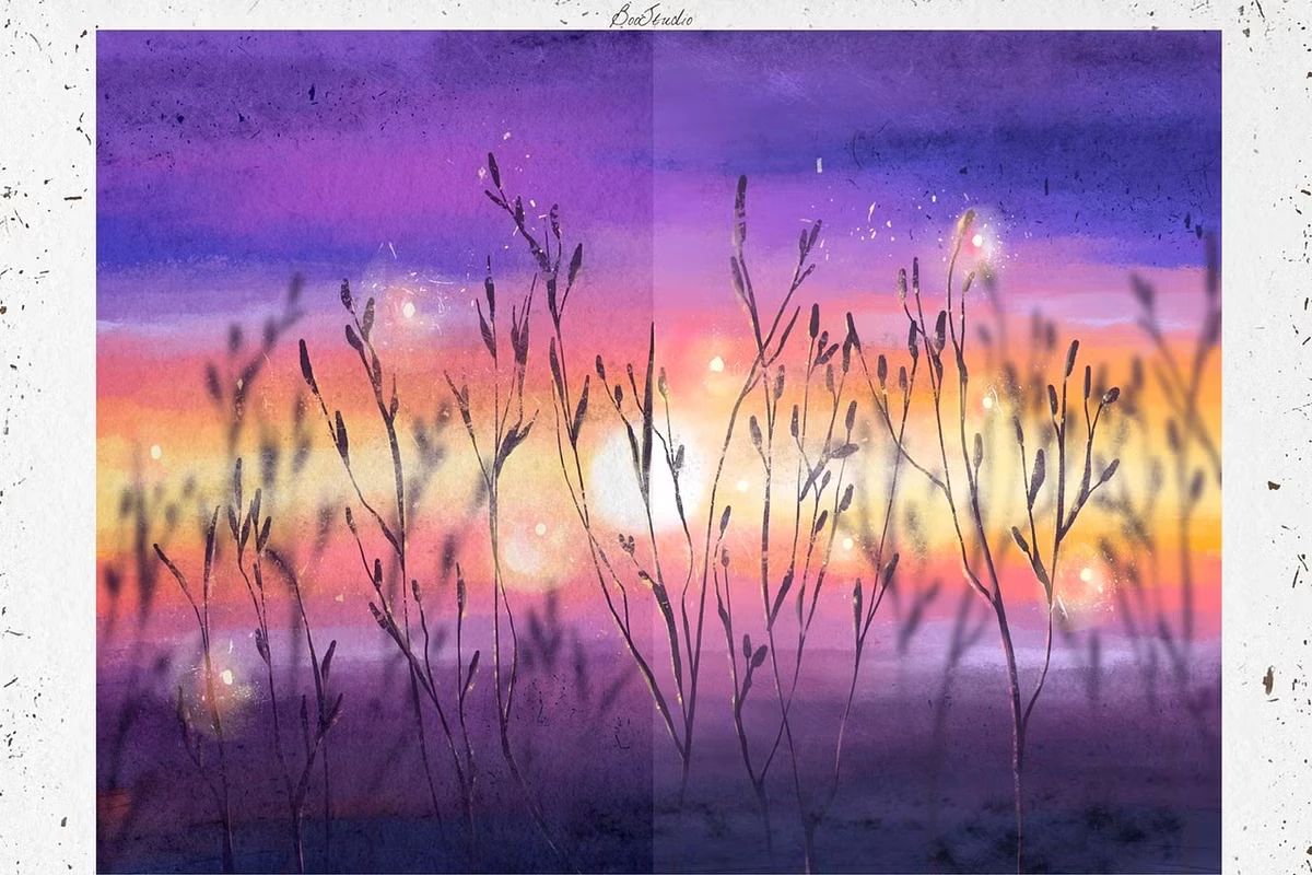 Magic Gouache Brushes for Procreate 6 Magic Gouache Brushes for Procreate - Image 6