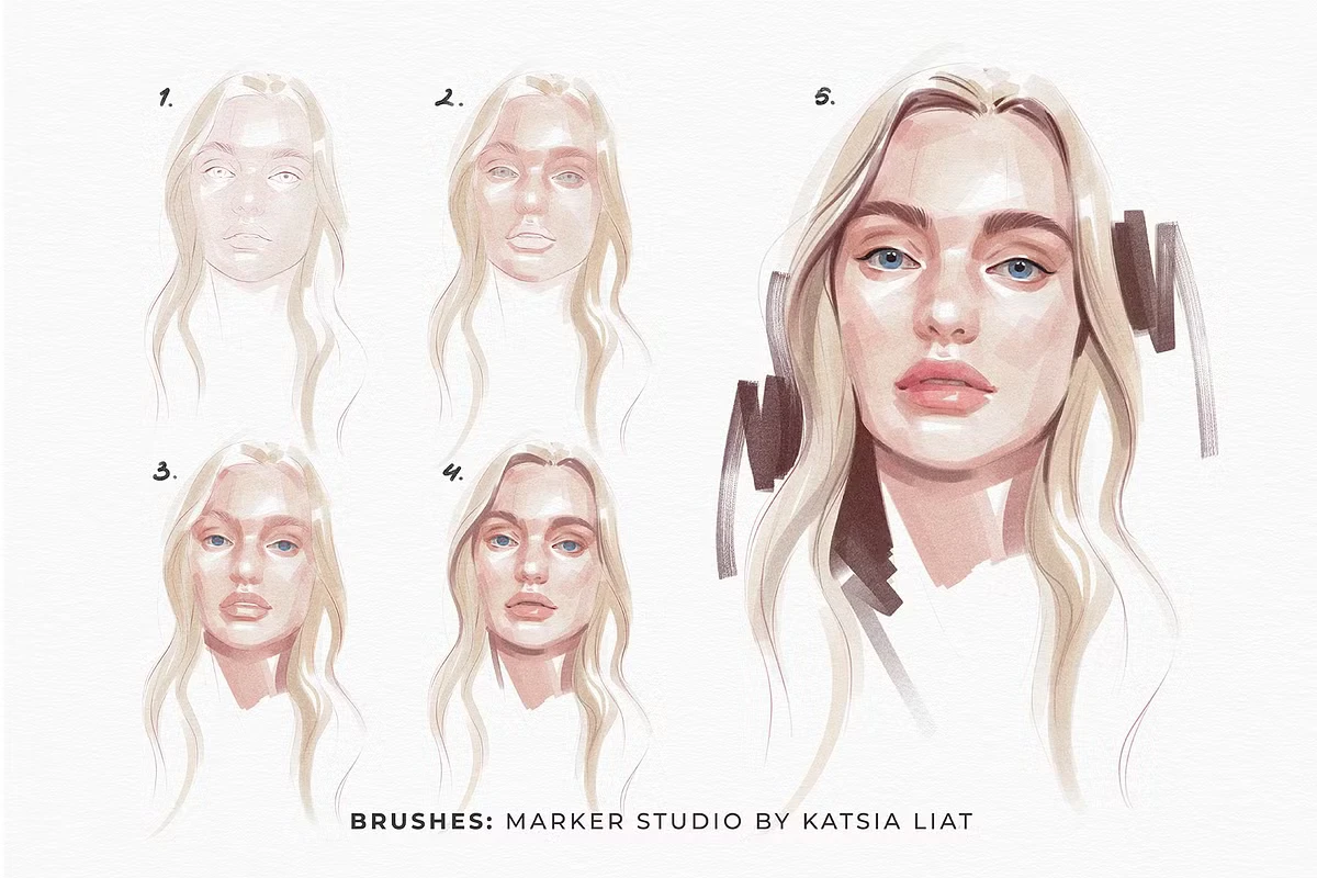 Marker Studio | Procreate Brushes 7 Marker Studio | Procreate Brushes - Image 7