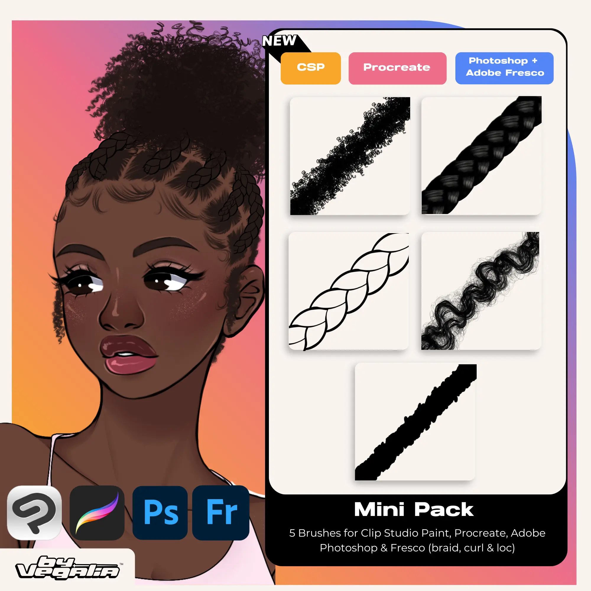 Mini Pack 7 mini pack by vegalia for procreate 2
