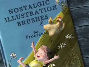 nostalgic illustration brushes