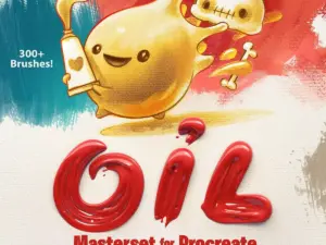 oil over 300 brushes for procreate. all new