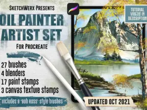 oil painter artist set for procreate 2