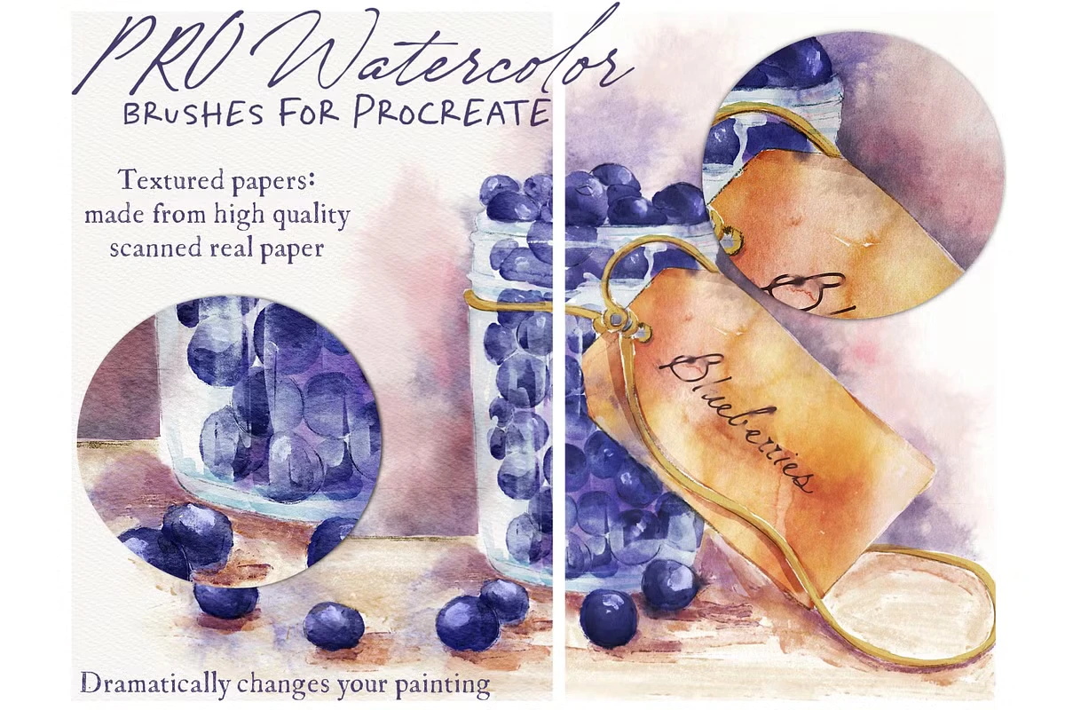 Pro Watercolor - Procreate Brushes 4 Pro Watercolor - Procreate Brushes - Image 4