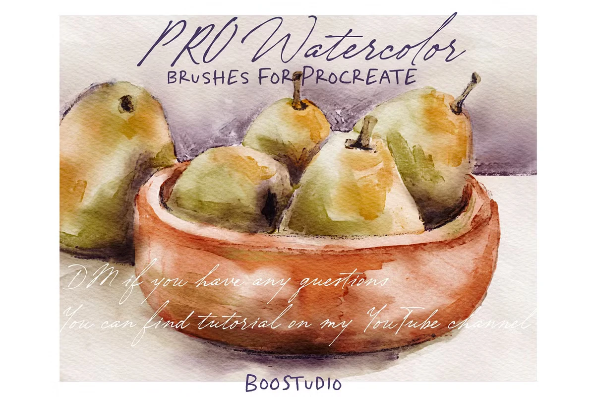 Pro Watercolor - Procreate Brushes 9 Pro Watercolor - Procreate Brushes - Image 9