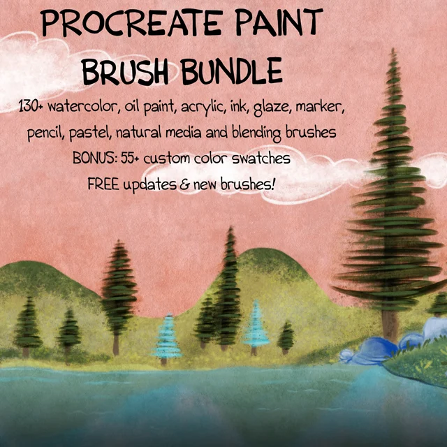 Procreate MEGAPACK XXL: 2000+ Premium Brushes incl. FREE Lifetime Updates 7 Procreate MEGAPACK XXL: 2000+ Premium Brushes incl. FREE Lifetime Updates - Image 7