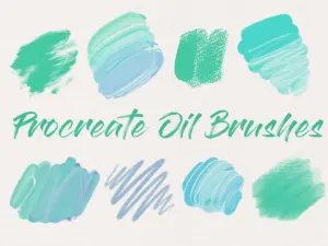 procreate oil paint brush set 1