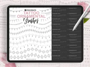 procreate ornamental tattoo brush 1